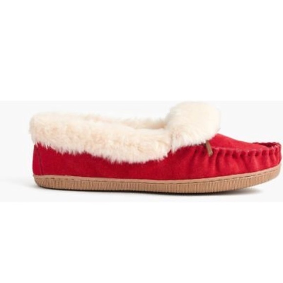 J. Crew Shoes - new  J.Crew Women's Lodge Slipper Moccasin Red 12